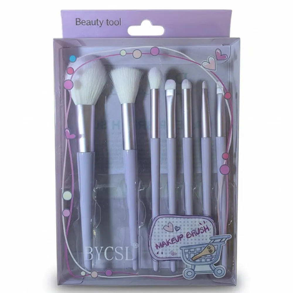 Kit de Pincéis Original Bycsl Mz-172 (7Un) Lila
