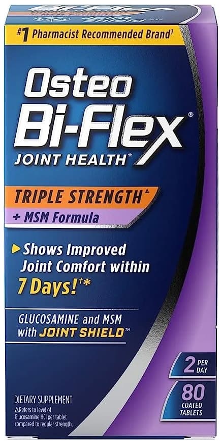 Suplemento Osteo Bi-Flex Triple Strength + Msm Formula (80 Tabletes)