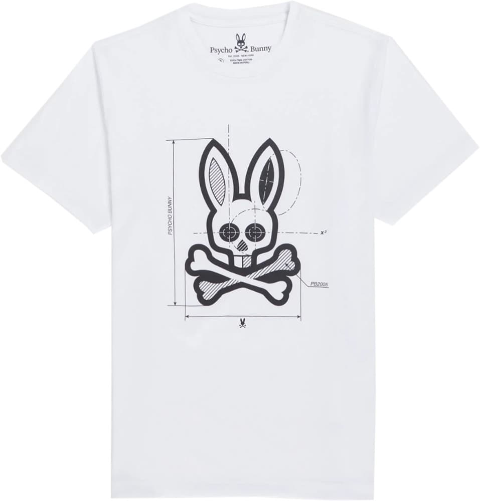 Camisa Polo Psycho Bunny B6U115 - Branco
