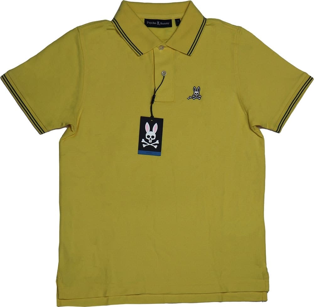Camiseta Polo Psycho Bunny B6K136 Masculina Custard