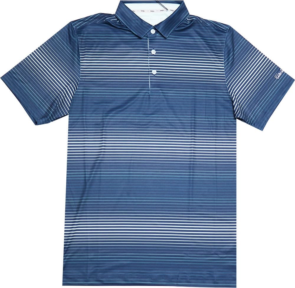 Camiseta Polo Walter Hagen Mga11471 Verde Listrada Masculina