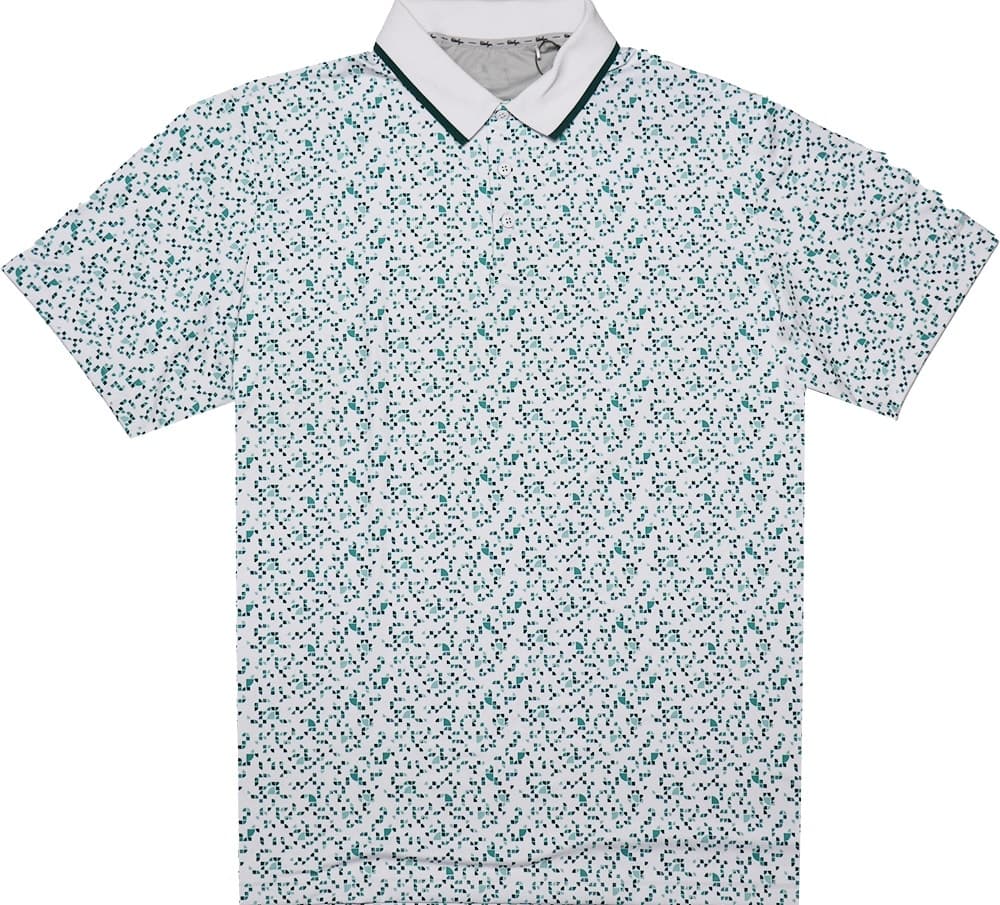 Camiseta Polo Walter Hagen Mga11548 Branca Estampada - Masculina