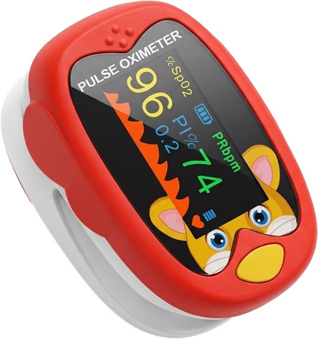 Oxímetro de Pulso Pediátrico More Fitness Mf-414 Vermelho