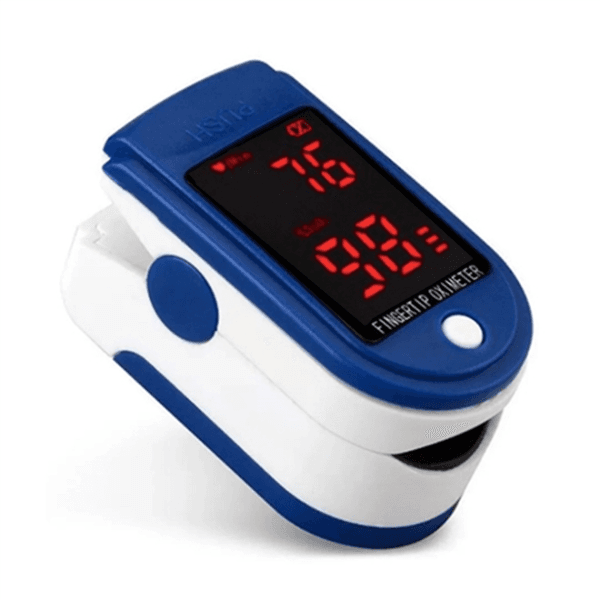 Oxímetro Digital de Dedo Fingertip Lk87 Branco/Azul