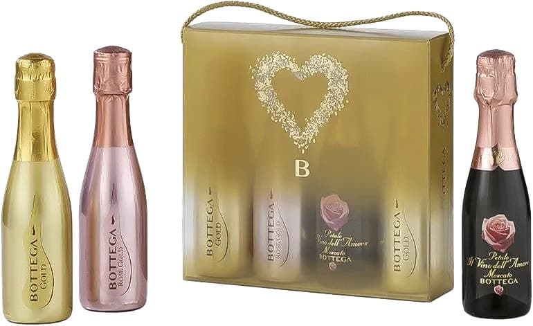 Pack de Espumantes Bottega Gold + Rose + Petalo 200mL (4 Unidades)