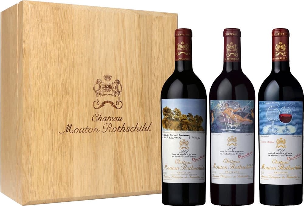 Pack de Vinhos Château Mouton Rothschild 2004/2010/2014 (3 Unidades)