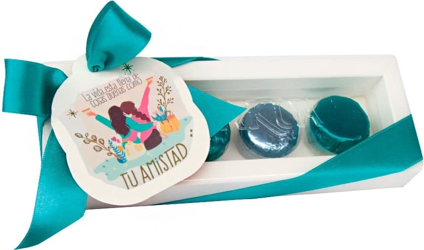 Mini Alfajor Tatakua Amizade 2026 - Turquesa (4 Unidades)