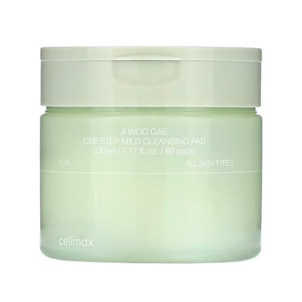 Almofadas de Limpeza Suave Celimax Ji Woo Gae One Step 60 Unidades