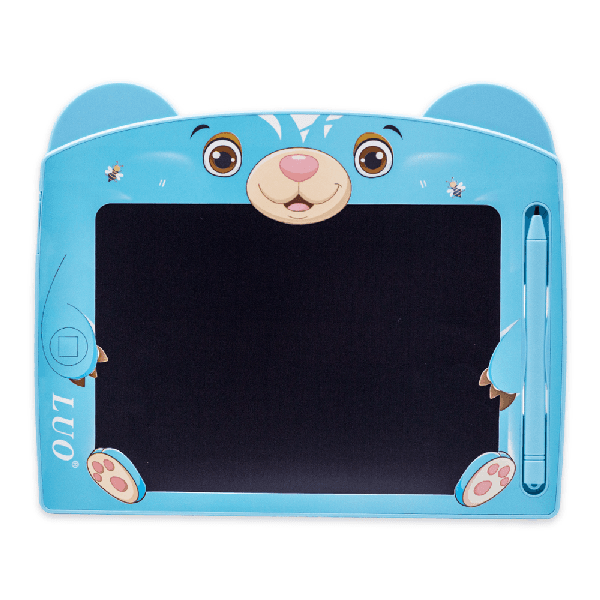 Painel de Escrita Digital Gráfico Eletrônico Portátil Luo Lu-A76 LCD 8.5 Polegadas Placa de Desenho Manuscrito Pad para Crianças Adultos Casa Escola Escritório - Azul