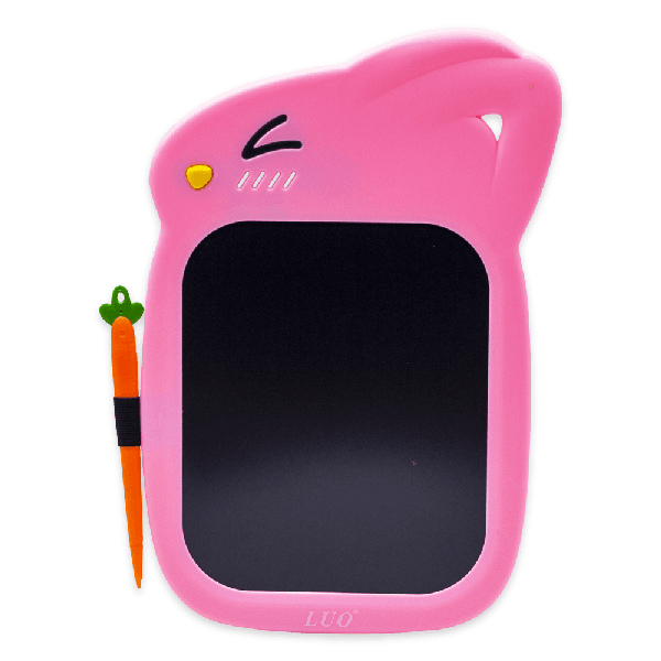 Painel de Escrita Digital Gráfico Eletrônico Portátil Luo Lu-A80 LCD 8.5" Placa de Desenho Manuscrito Pad para Crianças Adultos Casa Escola Escritório - Rosa