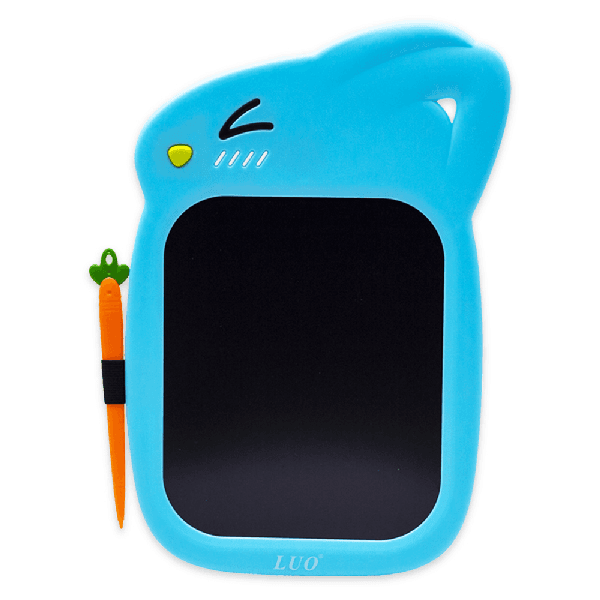 Painel de Escrita Digital Gráfico Eletrônico Portátil Luo Lu-A80 LCD 8.5" Placa de Desenho Manuscrito Pad para Crianças Adultos Casa Escola Escritório - Azul