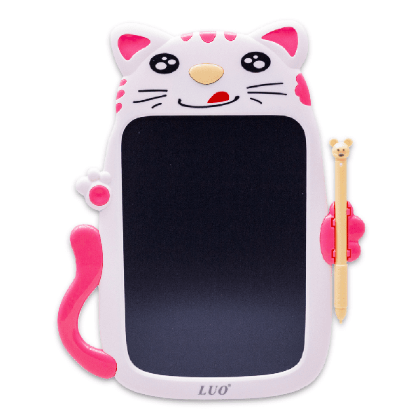 Painel de Escrita Digital Luo Lu-A83 LCD 9.0" Portátil Rosa/Branco