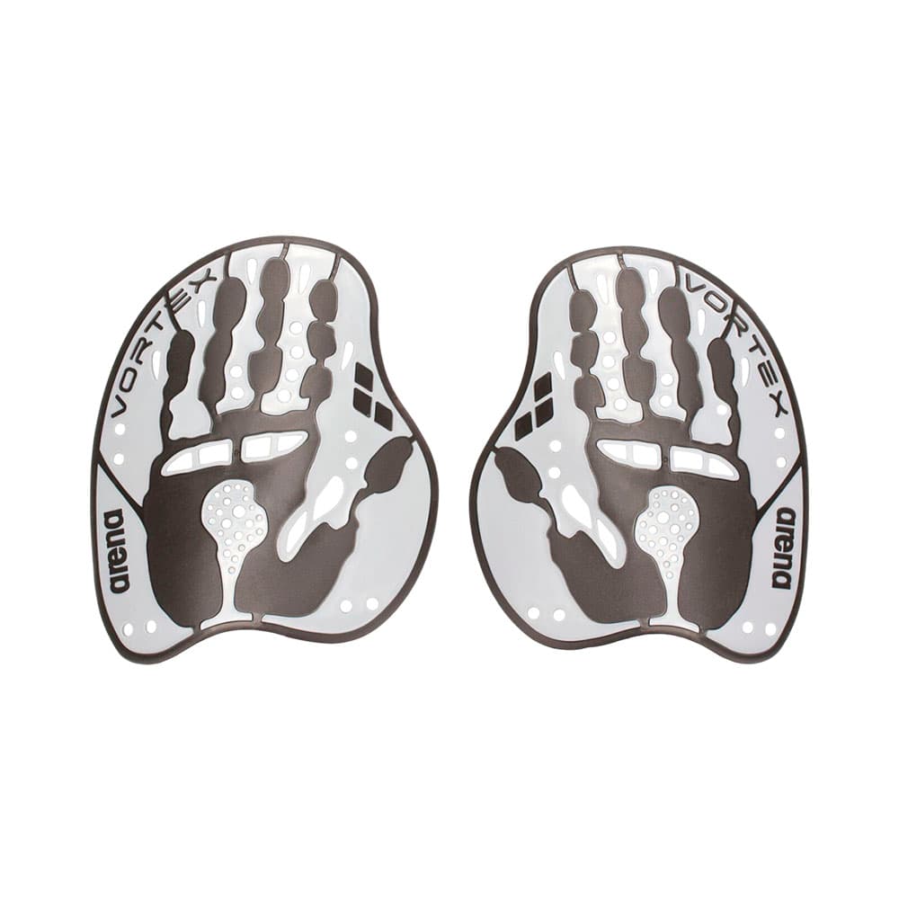 Pala de Natação Arena Vortex Evolution Hand Paddle L Prata Preto