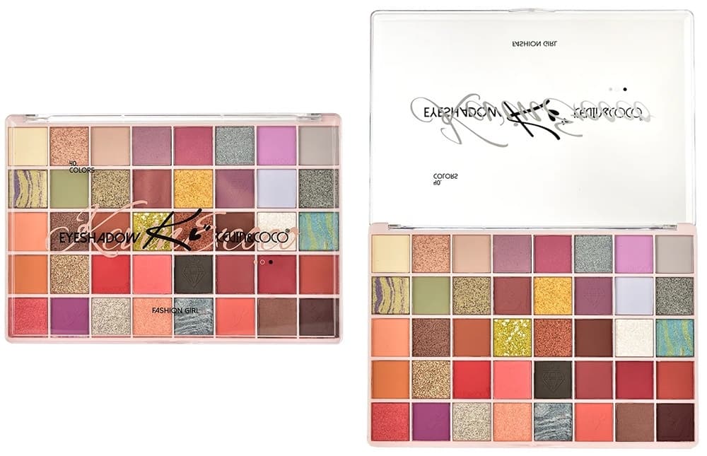 Paleta de Sombras Kevin & Coco Eyeshadow Fashion Girl Kc1329 (40 Cores)