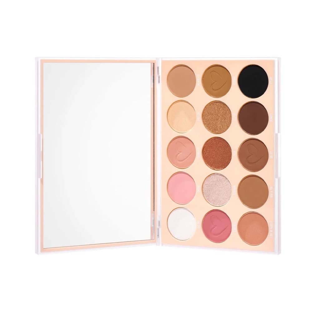 Paleta de Sombras Beauty Creations Nude com 15 Tons