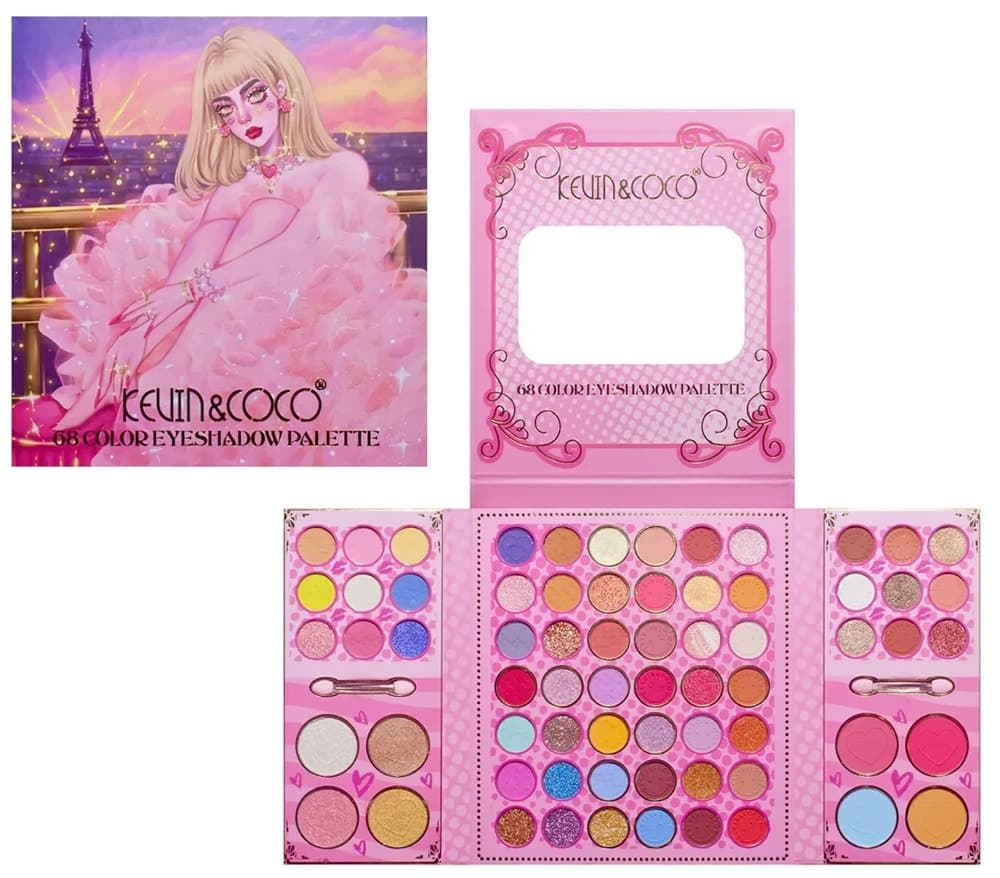Paleta de Sombras Kevin & Coco Kc233204 68 Cores