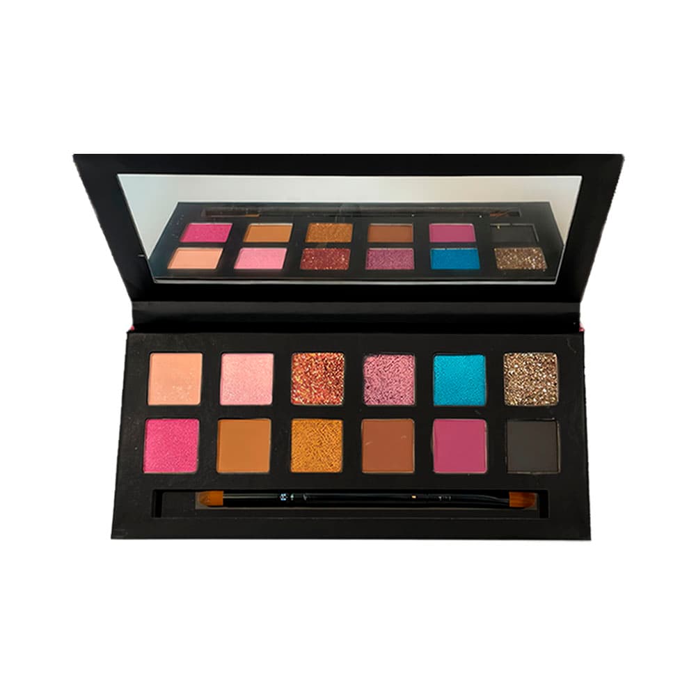Paleta de Sombras Outdoor Girl Giant Star de7182 12 Cores 90G