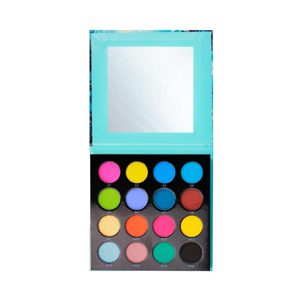 Paleta de Sombras Outdoor Girl Pro Pigment 01 de7183 12 Cores 16GR