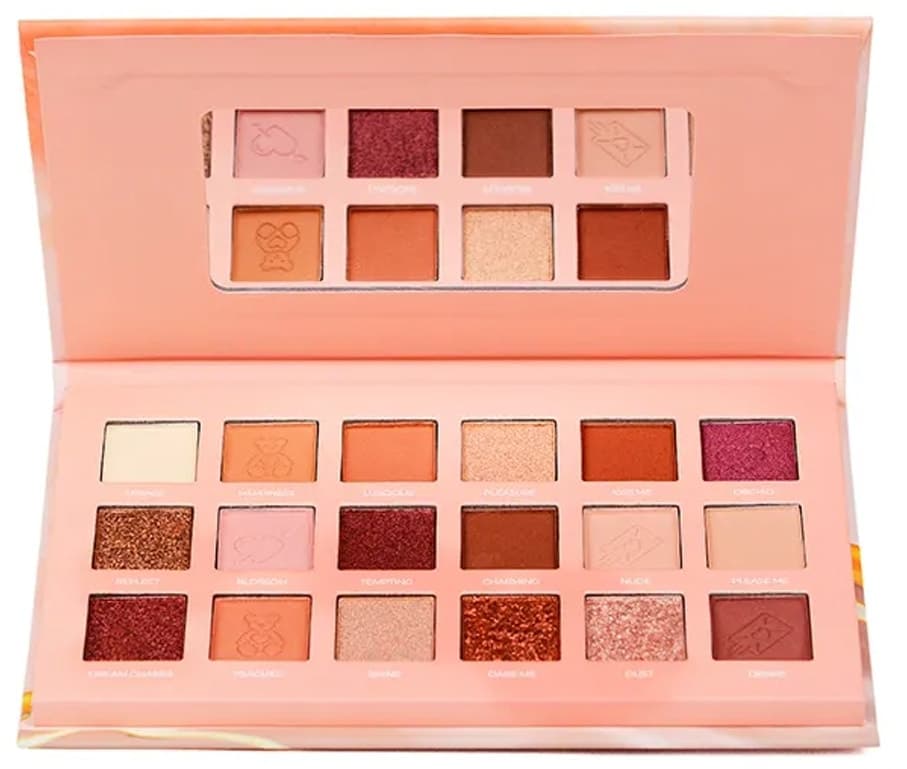 Paleta de Sombras Outdoor Girl Love Me Pressed 18 Cores 20G