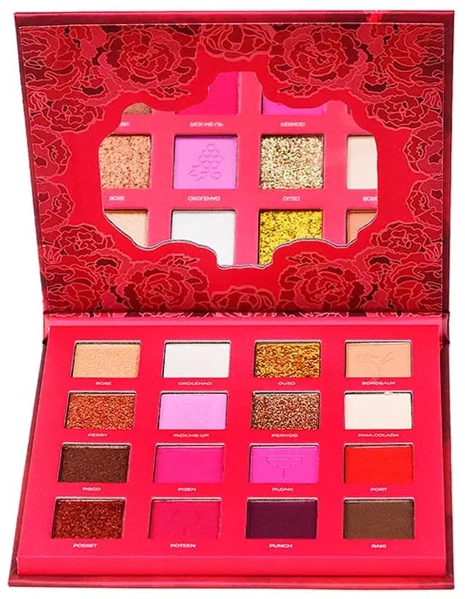 Paleta de Sombras Outdoor Girl Yes Rose Wine 16 Cores 16G