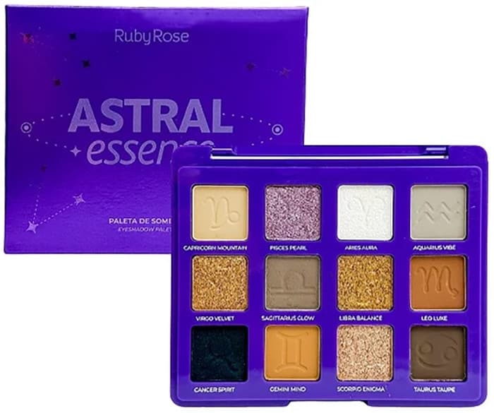 Paleta de Sombras Ruby Rose Astral Essence Hb-F2601 - 14.2G (12 Cores)