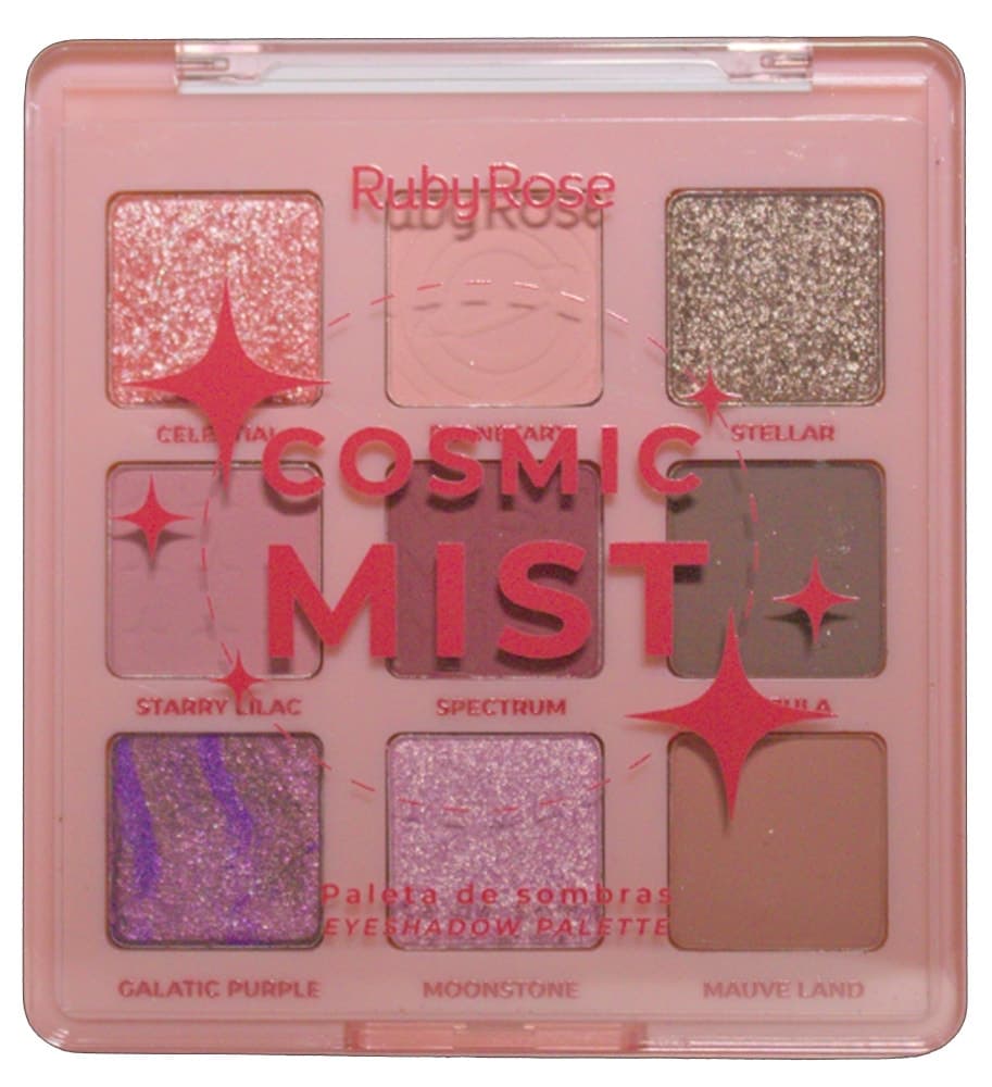 Paleta de Sombras Ruby Rose Cosmic Mist Hb-E2204 - 11.63G (9 Cores)