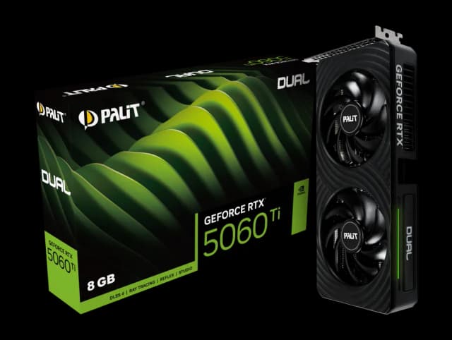 Placa de Vídeo Palit Geforce RTX5060TI Dual 8GB Gddr7