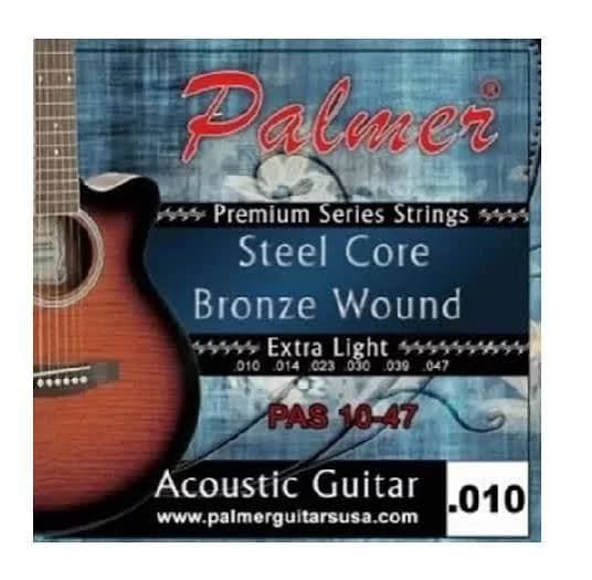 Cuerdas para Guitarra Acústica Palmer Pas10-47 Ex/Lig