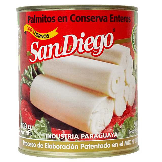 Palmito San Diego Inteiro 800G Lata
