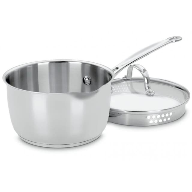 Panela com Tampa 719-18P Cuisinart Clássica Inox 2L Prata