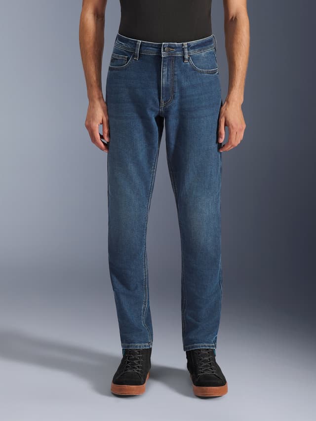Calça Alpinestars Flex-AST 5 Denim Indigo Washed Tamanho 38
