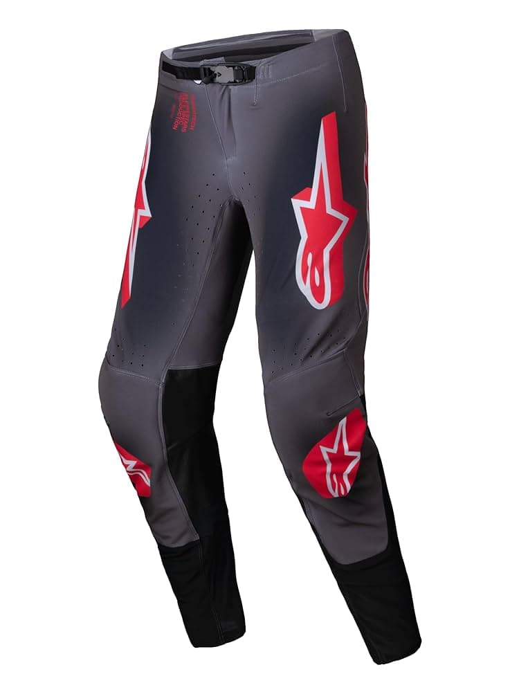 Calça Alpinestars Supertech Lipan - Smoke Bght Vermelho / 36