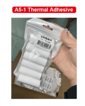 Papel de Impressão Térmica Sate Adesivo (A5-1) Branco