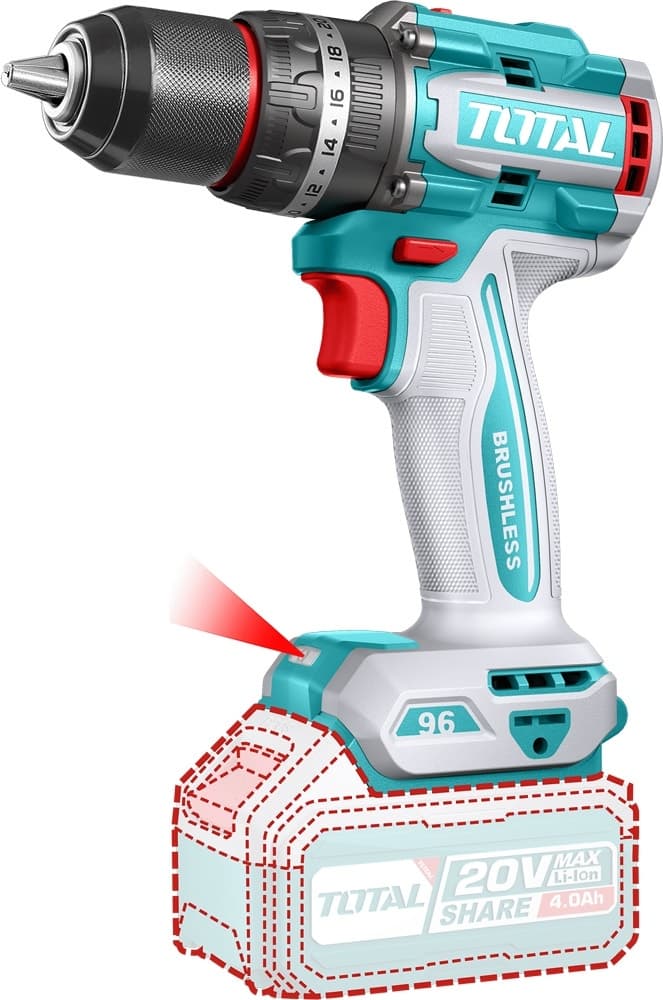Parafusadeira e Furadeira Sem Fio Ps20 20V Total Tidli20968 (220V 50/60Hz)