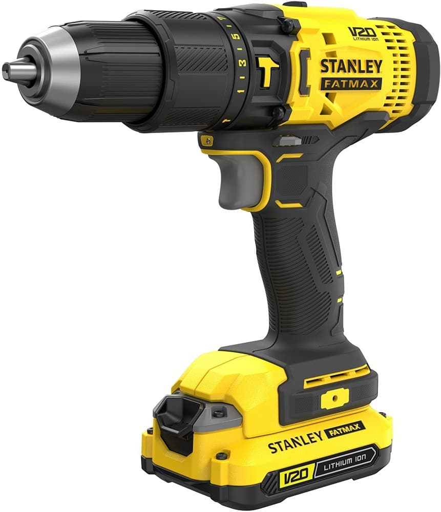 Parafusadeira/Furadeira de Impacto Sem Fio Stanley SCD711C2K 13MM 20V