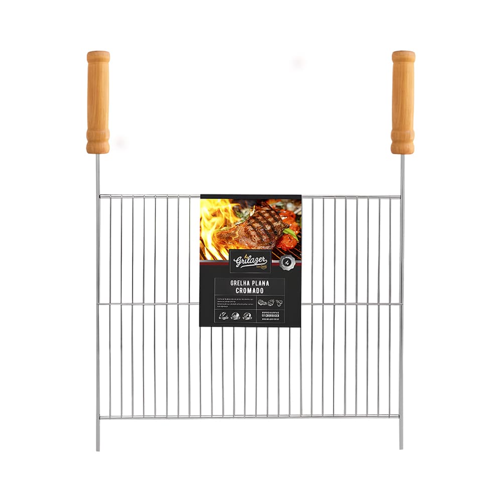 Grelha Grilazer Gr01252 Redonda Plana 40x50cm