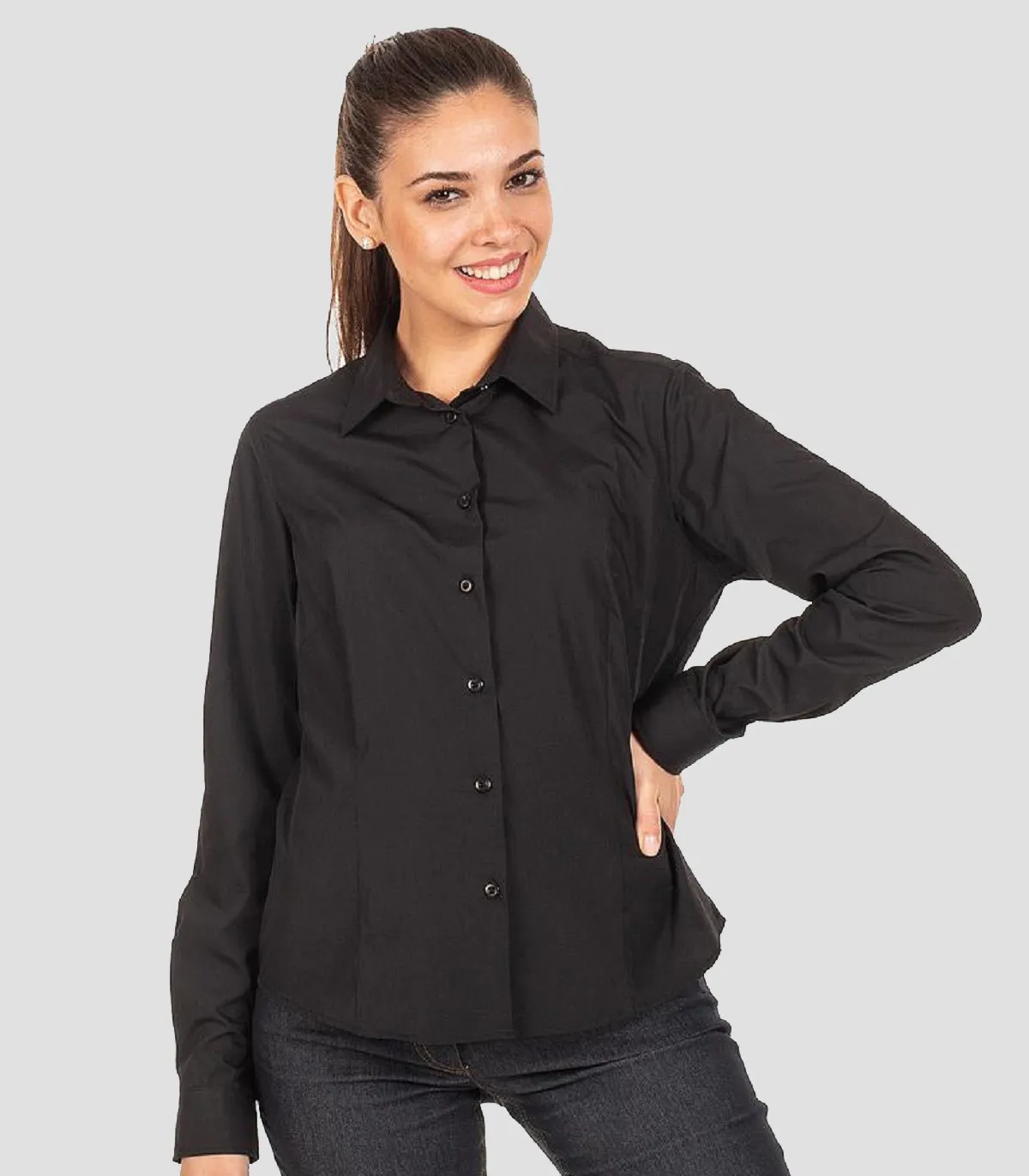 Camisa Paula Fernandez Cf03 Xs Preta Tam. Xs