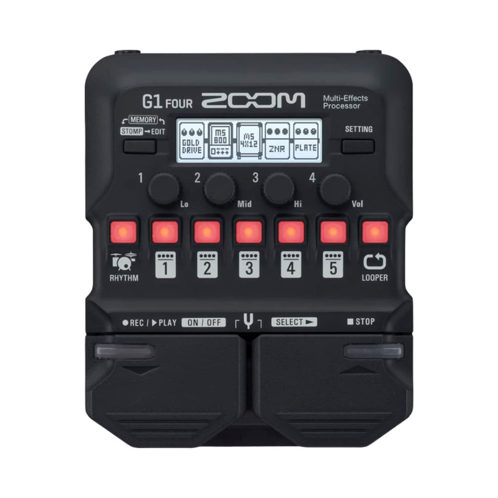 Pedal Multiefeitos Zoom G1 Four Preto