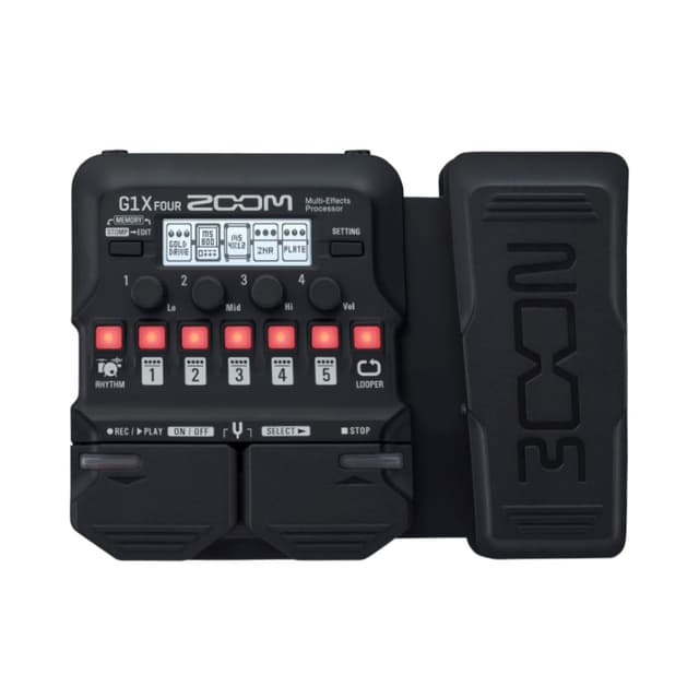 Pedal Multiefeitos Zoom G1X Four Preto