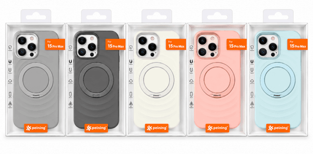 Capa Peining para iPhone 15 Pro Max Rugged Midstand Cores Várias