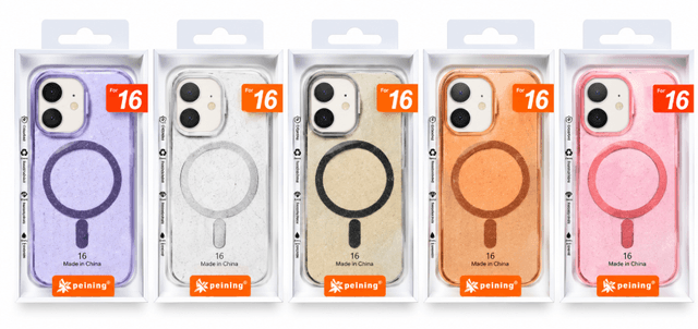 Peining Capa iPhone 16 Magsafe Sparkle Colores Varios
