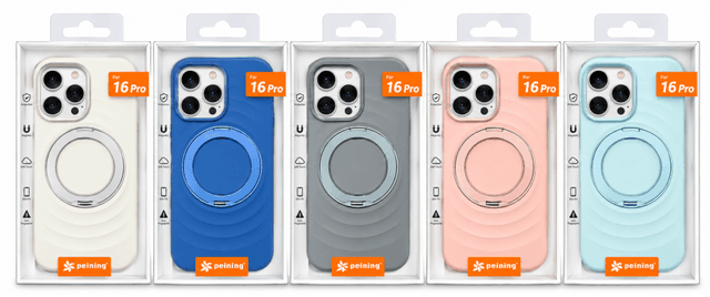 Peining Capa iPhone 16 PRO Rugged Midstand Colores Varios