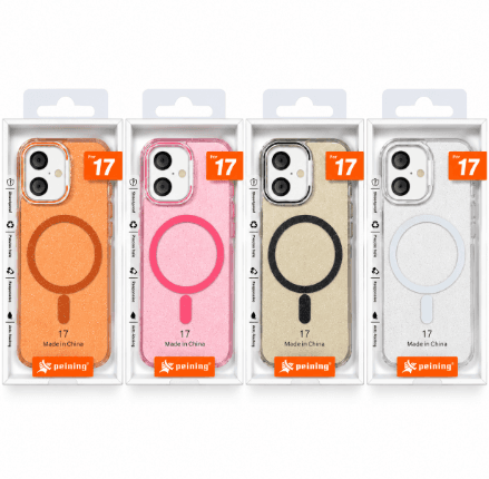 Peining Capa iPhone 17 Magsafe Sparkle Colores Varios