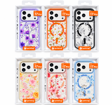 Peining Capa iPhone 17 PRO Magsafe Flowery Colores Varios