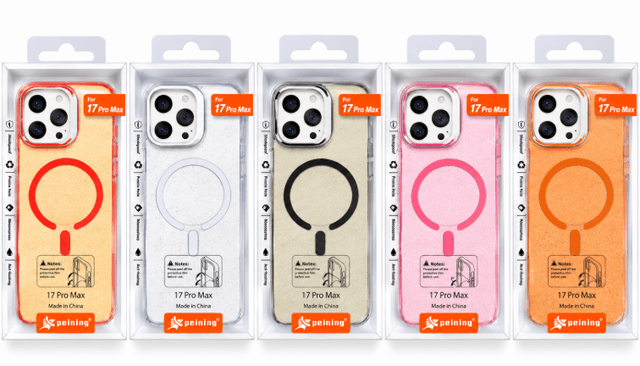 Peining Capa iPhone 17 PRO MAX Magsafe Sparkle Colores Varios