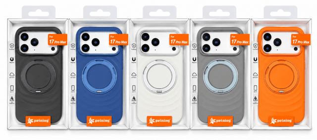 Capa Peining para iPhone 17 Pro Max Rugged Midstand Cores Várias