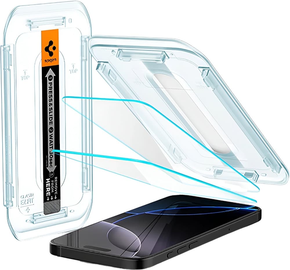 Película GLAStR Ez Fit Agl07928 Spigen para iPhone 17 Pro/17 / 16 Pro (2 Pack)