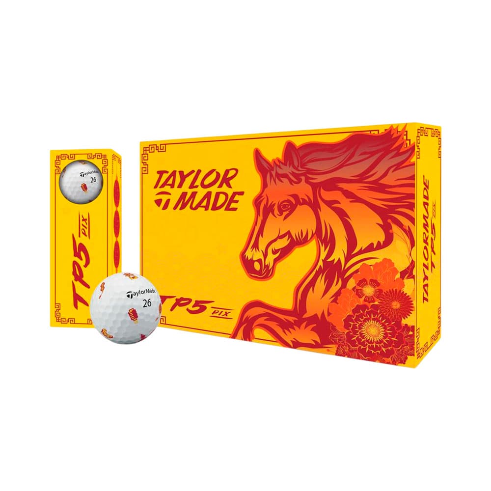 Bolas de Golfe TaylorMade Tp5 Pix Lunar New Year 12 Unidades