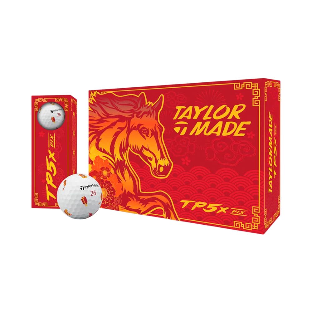 Bolas de Golfe TaylorMade TP5X Pix Lunar New Year 12 Unidades