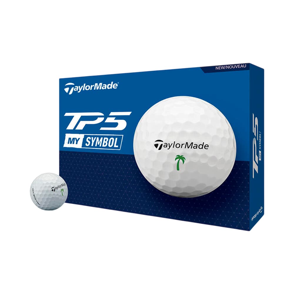 Bolas de Golfe TaylorMade Tp5 My Symbol Palm Tree 12 Unidades